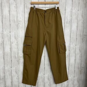 Cargo Lightweight Stretch Waist Baggy Thin Brown Utility Pants Medium